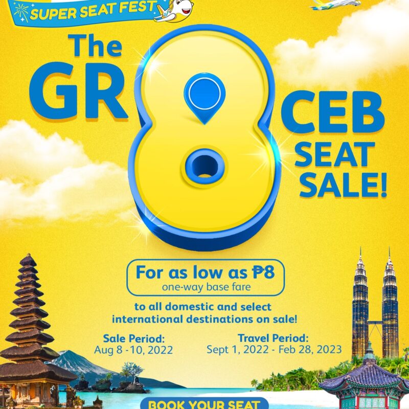 Cebu Pacific unveils Gr8 8.8 Seat Sale